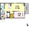 D-room　清水新居　II 1LDKの間取り