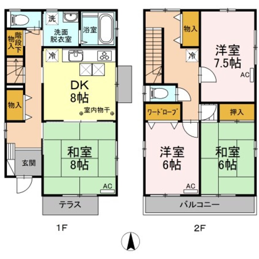 間取図 D-room北口戸建て　1