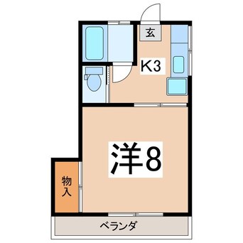 間取図 ハイツヒロII