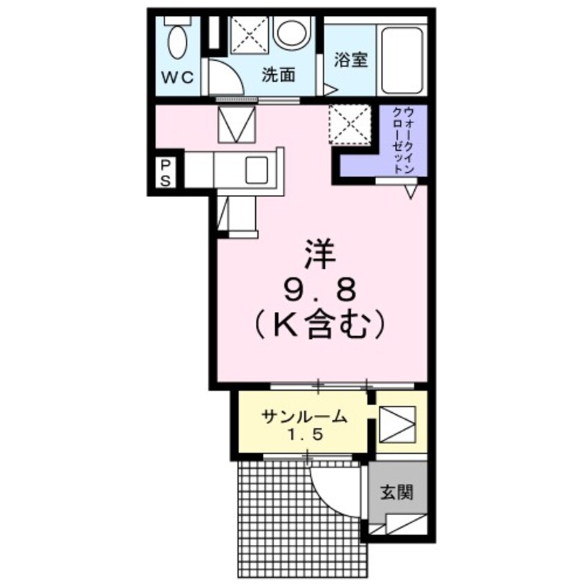 間取図 シャンテ南アルプス　Ａ