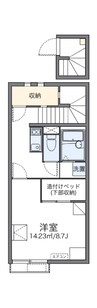 レオネクスト湯村 1Kの間取り