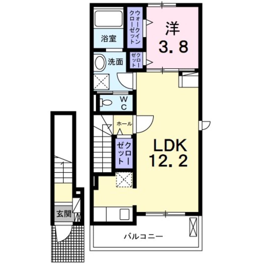 間取図 サウス・アデリーヌ