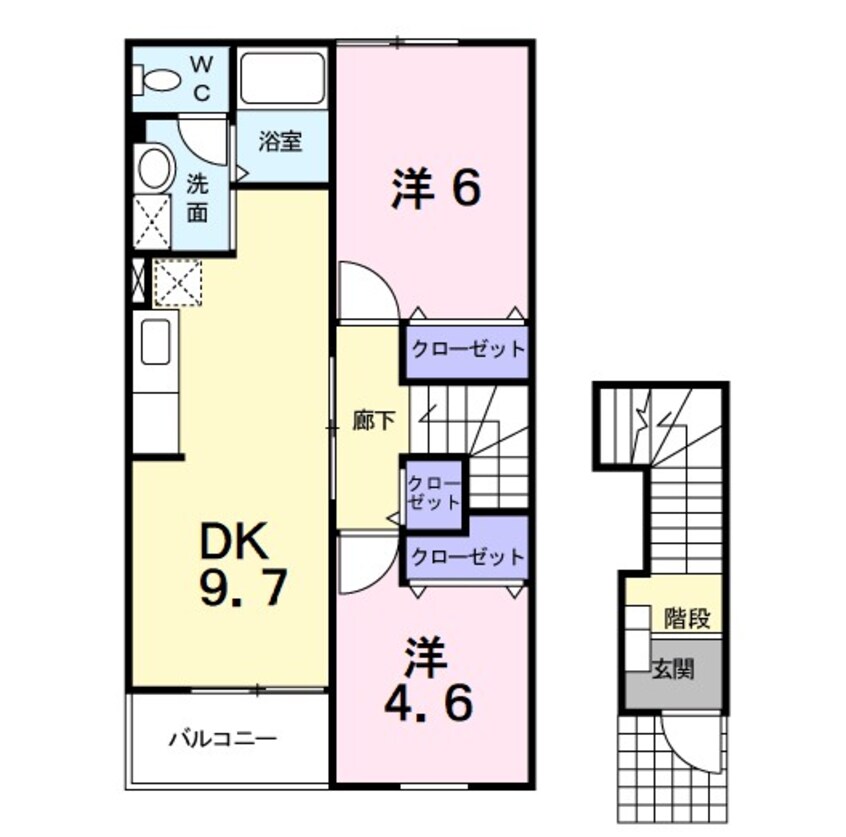 間取図 ドヌールフローレ