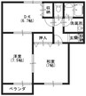 アーパビックス　A 2DKの間取り