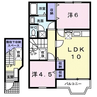 間取図 リバーウエストＢ