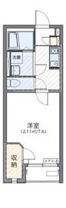 レオネクストＪＩＮIII 1Kの間取り