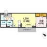 仮）D-room上石田２丁目 1LDKの間取り