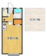 コーポ泉　長塚 1Rの間取り