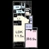 ピオーネ　ドゥエ 1LDKの間取り