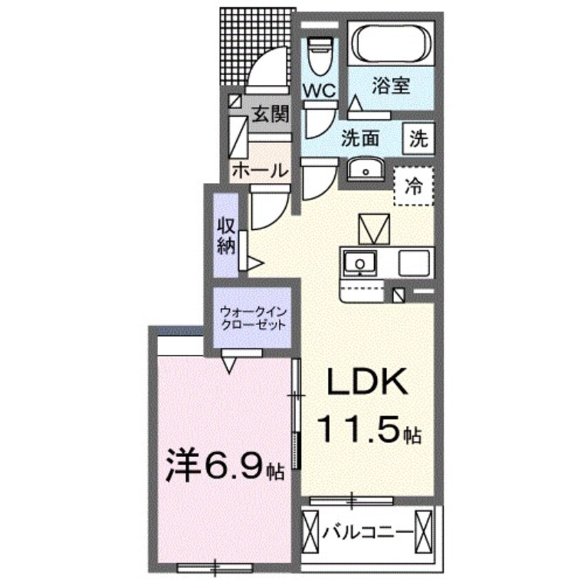 間取図 ピオーネ　ドゥエ