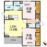 ソルティバレー 2LDKの間取り