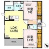 ソルティバレー 2LDKの間取り