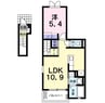 クララ 1LDKの間取り