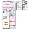 グラシアス　甲斐 2LDKの間取り