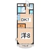 グリーンヒルズ 1DKの間取り