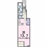ソラーナ 1Rの間取り