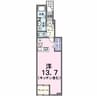 ソラーナ 1Rの間取り