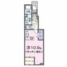 クレストビュー 1Rの間取り
