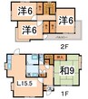 白根町戸建 4LDKの間取り