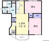 プルミエ－ルＢ 2LDKの間取り