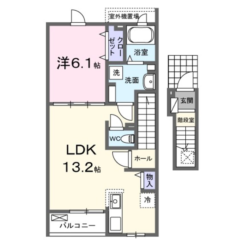 間取図 カルム　ボヌール