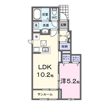 間取図 カルム　ボヌール
