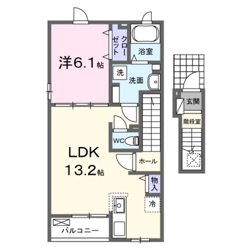 間取図 カルム　ボヌール