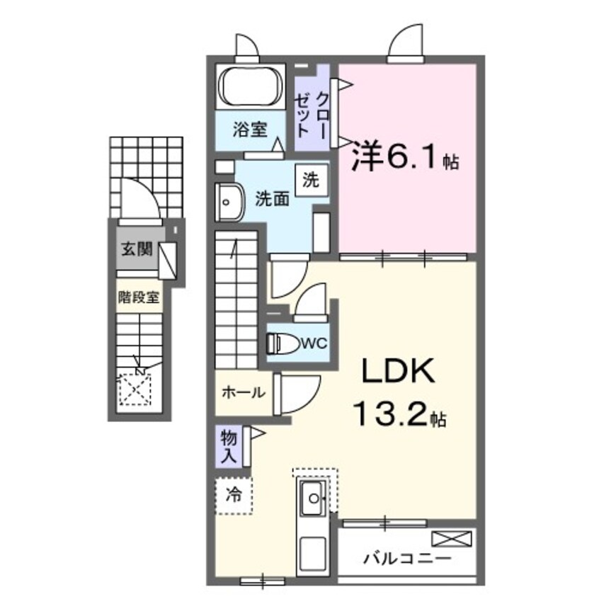 間取図 カルム　ボヌール