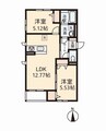 グランエスポワール・シエル 2LDKの間取り