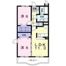 エテルノＡ 2LDKの間取り