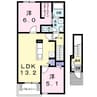 ベルミエール１ 2LDKの間取り