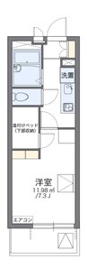レオパレス叶 1Kの間取り
