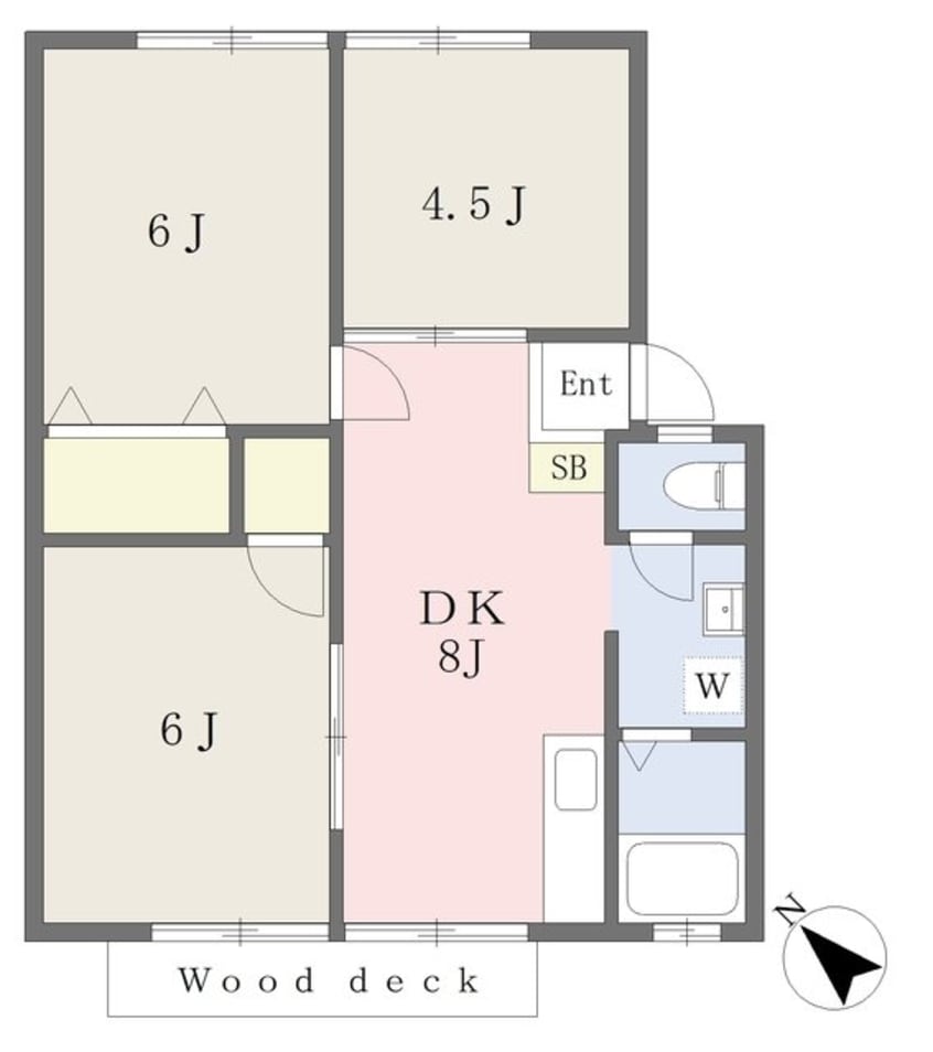 間取図 ハイツ飯島Ｂ