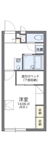 レオパレスＯｓｔｅｎＤｏｒｆ 1Kの間取り