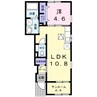 ガーデンハウス　II 1LDKの間取り