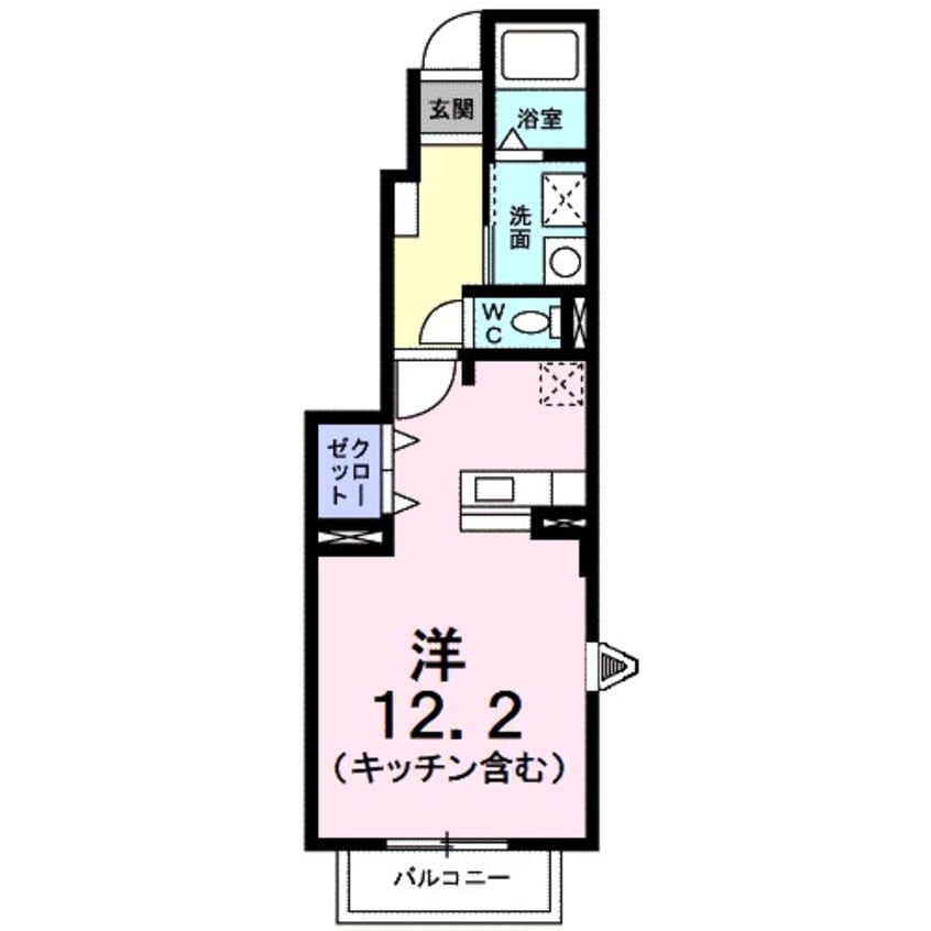 間取図 フローラＭ　Ｂ