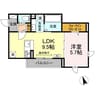 （仮称）D-ROOM甲府市徳行３丁目 1LDKの間取り