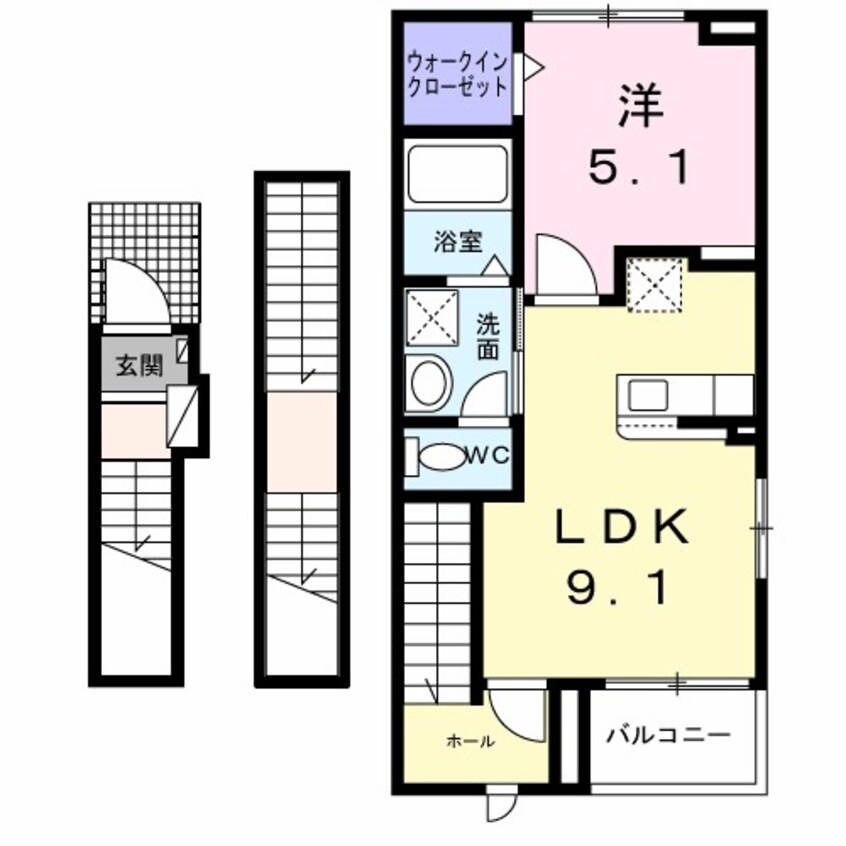 間取図 カーサ　フェリーチェ