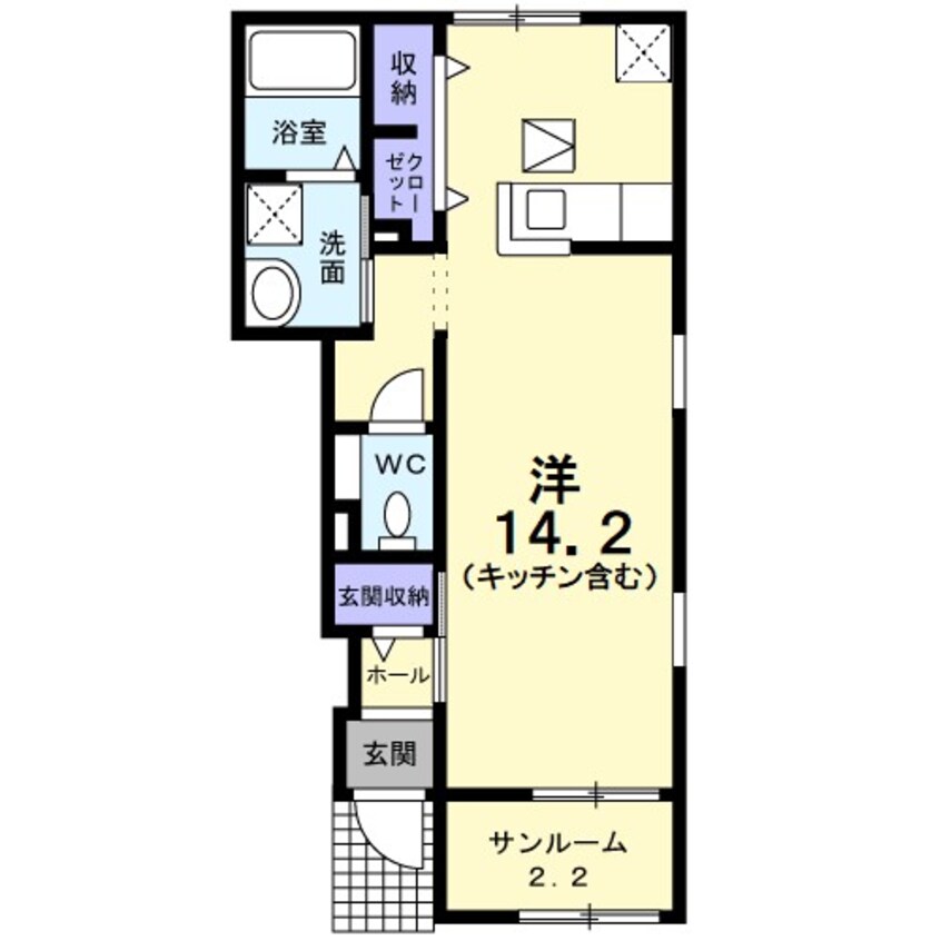 間取図 オランジュ　ショコラ