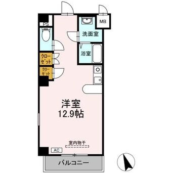 間取図 フェリオ甲府上石田