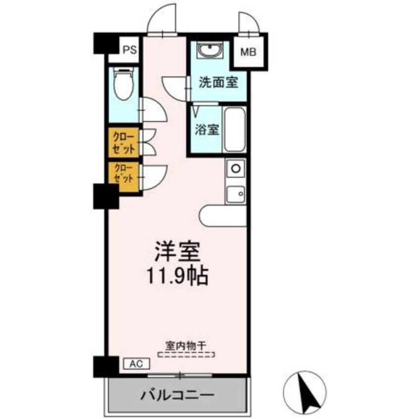 間取図 フェリオ甲府上石田