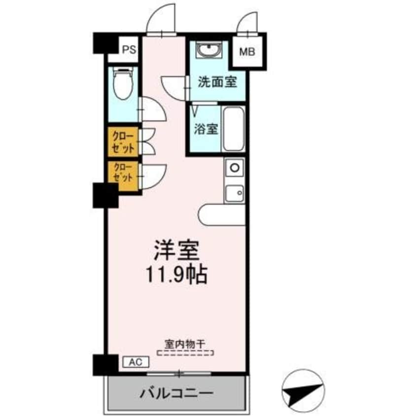 間取図 フェリオ甲府上石田