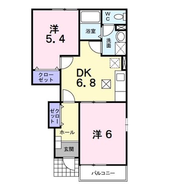 間取図 ツインフィオーレＢ