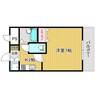 ティアラ山の田 1Kの間取り