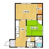 岡田アパート 2Kの間取り