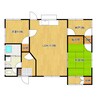 大学町H貸家 2LDK+Sの間取り