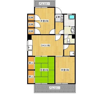 間取図 パレス寺山