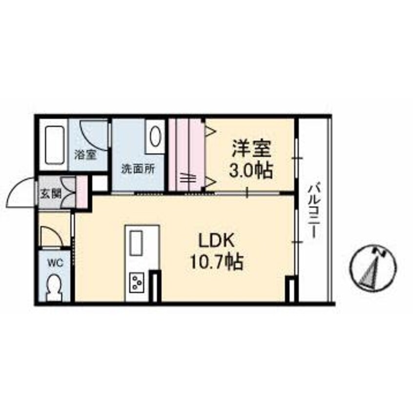 間取図 GRANTAGE下関Ⅵ