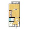 ハイツパルファンA 1Kの間取り