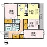サンフィールド 3LDKの間取り